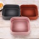 Multifunctional Silicone Baking Tray High Temperature Resistant Non-stick Bread Fried Baking Pan with Handles