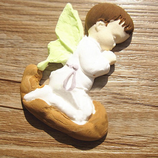 Prayed Boy Angel Silicone Fondant Cake Mold Soap Chocolate Mold