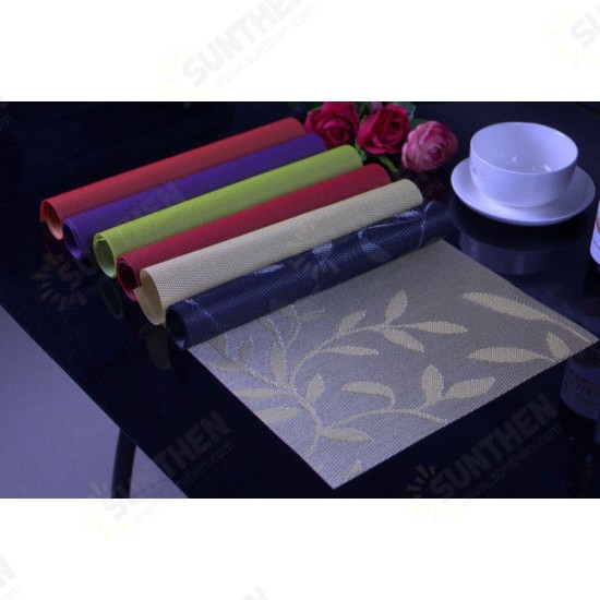 Washable Placemat for Dining Table Creative Heat Insulation Stain Resistant Anti-skid Eat Mats