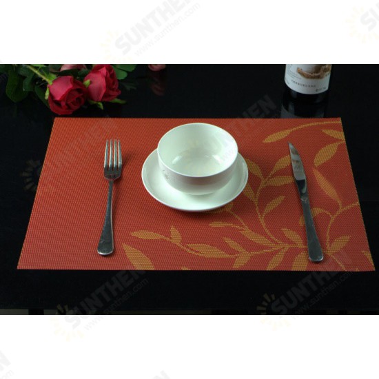 Washable Placemat for Dining Table Creative Heat Insulation Stain Resistant Anti-skid Eat Mats