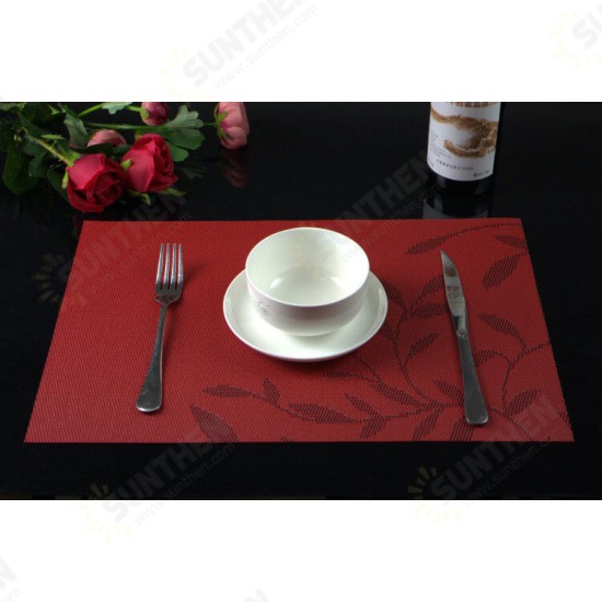 Washable Placemat for Dining Table Creative Heat Insulation Stain Resistant Anti-skid Eat Mats