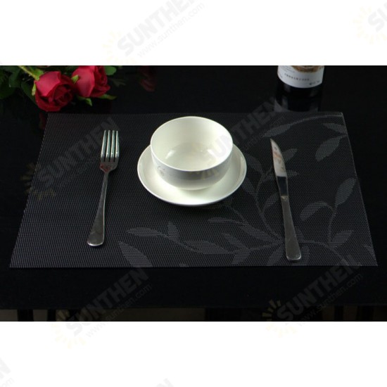 Washable Placemat for Dining Table Creative Heat Insulation Stain Resistant Anti-skid Eat Mats