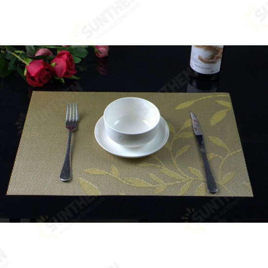 Washable Placemat for Dining Table Creative Heat Insulation Stain Resistant Anti-skid Eat Mats