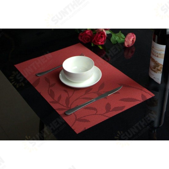 Washable Placemat for Dining Table Creative Heat Insulation Stain Resistant Anti-skid Eat Mats