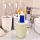 Couple Transparent Cover Toothbrush Toothpaste Holder Organizer Travel Home Washing Storage Cup