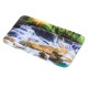 180x180CM Waterfall Printing Waterproof 3PCS Toilet Cover Mat Non-Slip Rug Set