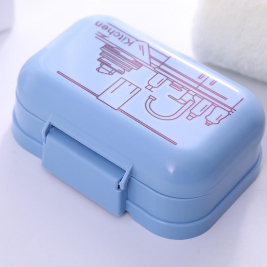 L856 Soap Dish Bathroom Home Clam Shell Soap Storage Box Slip Easy To Clean Protective Cover Bathroom Supplies