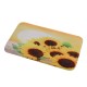 Sunflower Waterproof Shower Curtain Toilet Lid Cover Bathroom Non-slip Mat Set