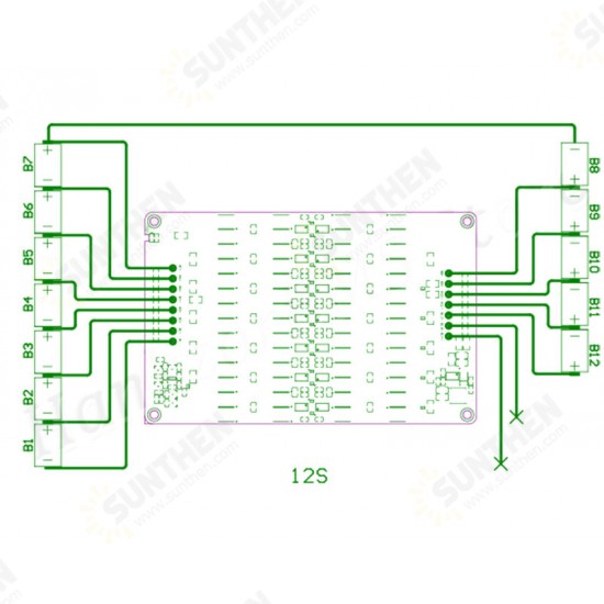 Active Equalizer Balancer 5A 12-16S Capacitive Li-ion Lifepo4 LTO Battery Equalizer Energy Transfer