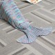 180X90CM 2 Color Yarn Knitting Mermaid Tail Blanket Air Conditioning Blanket Bed Mat Sleep Bag