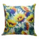 18x18inch Square Linen Sunflowers Cushion Pillow Case Protective Cover