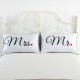 2PCS White Cotton Home Hotel Decor Standard Pillow Case Bed Throw Cushion Cover