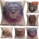 Animal World Cotton Linen Pillow Case Waist Throw Cushion Cover Home Sofa Decor