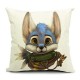 Cute Cartoon Dog Pillow Case Home Offcie Car Cushion Cover