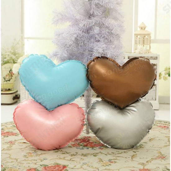 Cute Glitter Star Heart Moon Cloud Shape Throw Pillow PU Sofa Bed Car Office Cushion