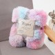 Double Sided Plush Tie-Dyed Blanket Sofa Cover Blanket Lunch Break Blanket