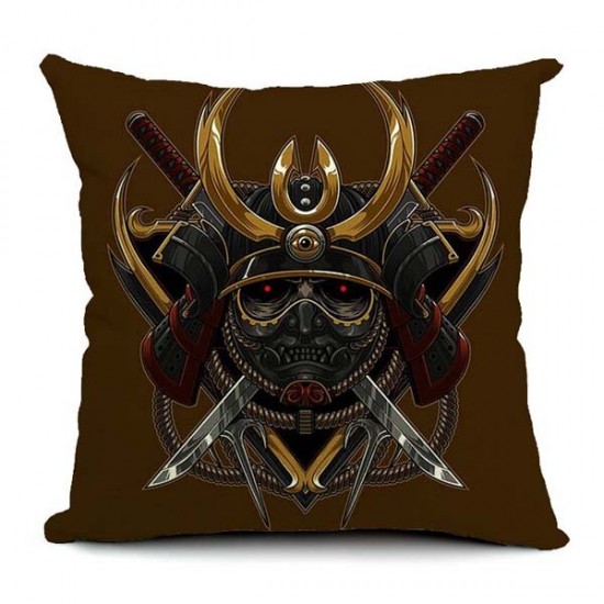 Halloween Gothic Cotton Linen Pillow Case Home Office Car Cushion Pillowcase