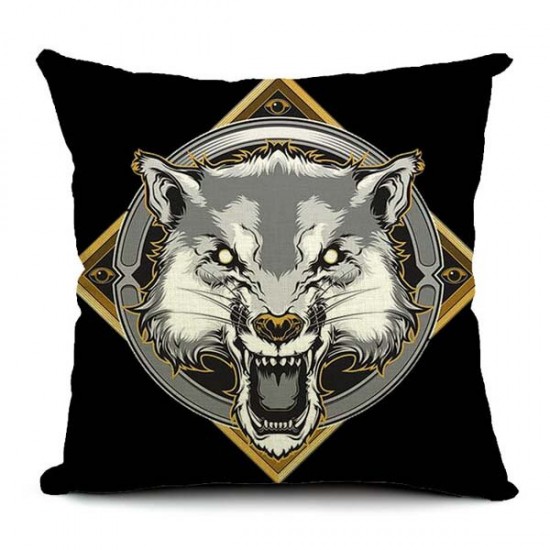 Halloween Gothic Cotton Linen Pillow Case Home Office Car Cushion Pillowcase