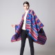 WX-19 Geometric Puzzle Cloak European Indian Style Fashion Air Conditioning Shawl Travel Blanket