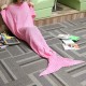 WX-29 3 Size Yarn Knitting Mermaid Tail Blankets Fibers Warm Soft Home Office Sleep Bag Bed Mat