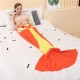 Knitted Owl Mermaid Tail Blankets Sleeping Bag Fleece Cartoon Bedding Shark Mermaid Tail Blanket