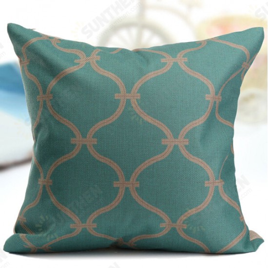 Linen Vintage Pineapple Ocean View Pillow Case Home Sofa Car Cushion Cover