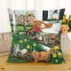 Retro Style Cats Linen Cotton Cushion Cover Home Sofa Art Decor Throw Pillow case