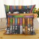 Retro Style Cats Linen Cotton Cushion Cover Home Sofa Art Decor Throw Pillow case