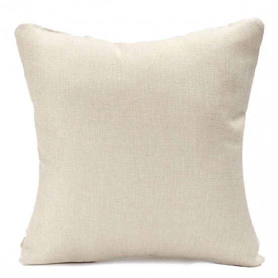 Square English Letter Cotton Linen Pillow Case Throw Cushion Cover Home Decor