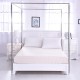 Stainless Steel Bed Mosquito Canopy Nets Bracket Support Frame Post Telescopic