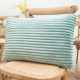 Striped Flannel Rectangular Pillowcase Backrest Cover Cushion Cover Pillowcase