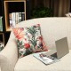 Vintage Flower Cotton Linen Cushion Cover Throw Pillow Case Home Sofa Decor