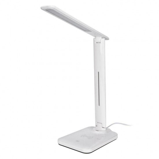 LED Desk Lamp Wireless Phone Fast Charging USB Charger Table Non-slip Lamp Light