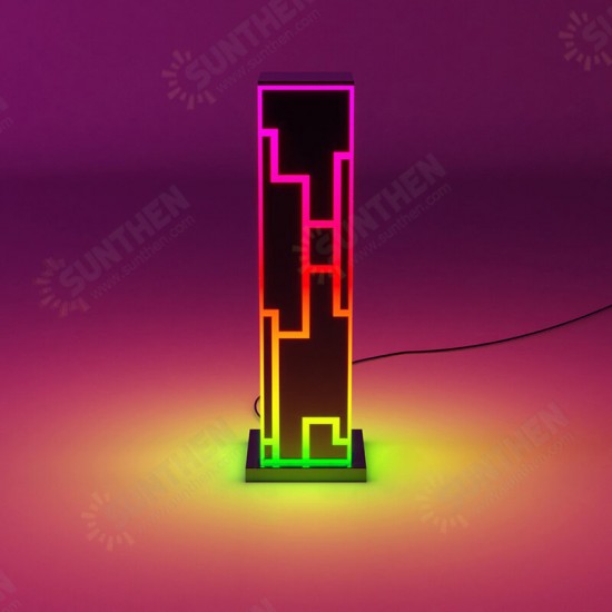 Cube LED Color Table Lamp Cube Box Acrylic Color Table Lamp for Bedroom Living Room