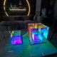 Cube LED Color Table Lamp Cube Box Acrylic Color Table Lamp for Bedroom Living Room