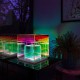 Cube LED Color Table Lamp Cube Box Acrylic Color Table Lamp for Bedroom Living Room