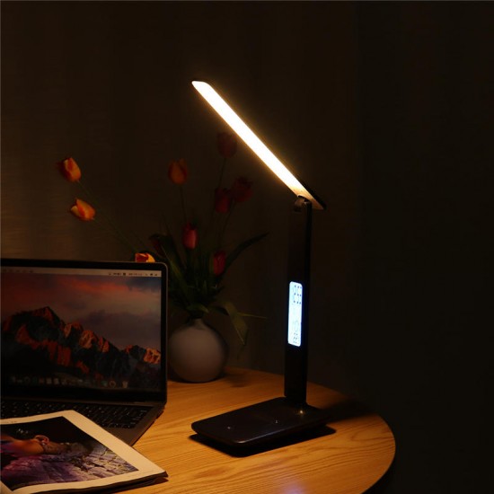 USB 45LED Table Desk Lamp Folding Rechargeable Reading Night Light