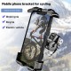 Universal 360° Rotation Outdoor Vlog Recording Motorcycle Electric Vehicle Bicycle Handlebar Phone Holder Stand for POCO X3 F3 4.7-6.9 inch Devices