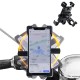 Wheel Up CT01 360° Rotation Mechanical Lock Motorcycle Bicycle Handlebar Mobile Phone Holder Stand for Devices between 4.5-6.5 inch