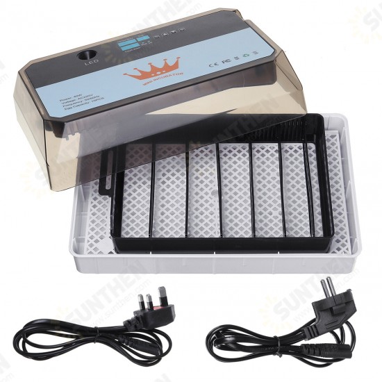 40W LED Light 15PCS Eggs Chicken Automatic Incubator Hatche Turning Temperature Control