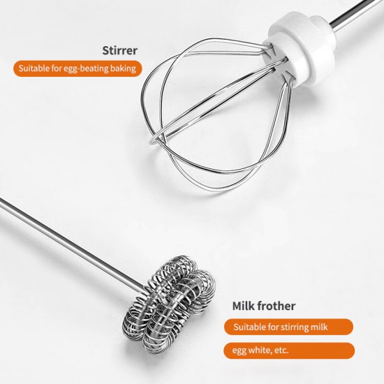 201A Electric Egg Whisk Household Handheld Cooking Machine Coffee Milk Frother Stirrer