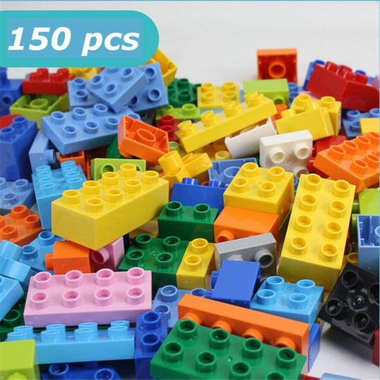 50/150/300 Pcs Bulk Large Particles DIY Assembly Multi-Shape Building Blocks Educational Toy Compatible Legoings for Kids Gift