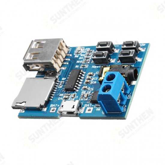 MP3 Lossless Decoder Board With Power Amplifier Module TF Card Decoding Player