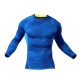 Men Compression Body Shaper Tight Sports Stretch Shirt Long Sleeve O-Neck Fitness Base Layer