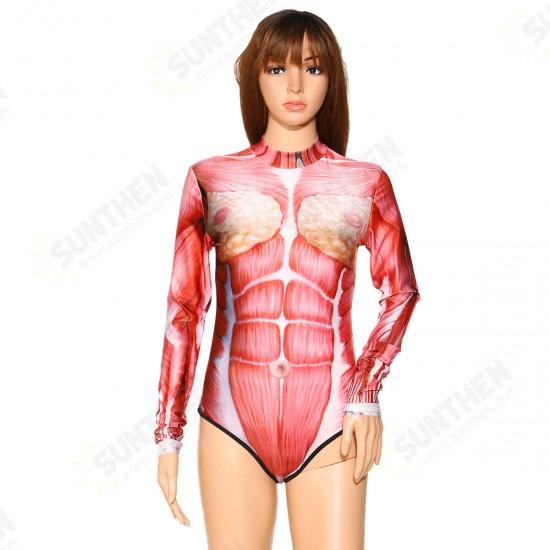 Womens Human Organs Swimwear Cosplay Costume Swimsuit Bathing Suit Party Clothes