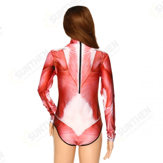 Womens Human Organs Swimwear Cosplay Costume Swimsuit Bathing Suit Party Clothes