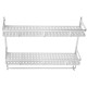 1/2 Layers Bathroom Wall Mounted Rack Alumimum Storage Shelf Towel Bar Holder Hanger Organizer Shelf