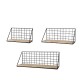 3 Piece Set Wall Mounted Shelf Home Bedroom Wall Decoration Frame Iron Storage Rack Floating Shelves