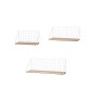 3 Piece Set Wall Mounted Shelf Home Bedroom Wall Decoration Frame Iron Storage Rack Floating Shelves