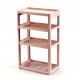 3/4 Layers Multi-use Storage Shelf Simple Floor Standing Storage Rack Living Room Bathroom Kitchen Rack Bookshelf Display Stand Compartment Shelf